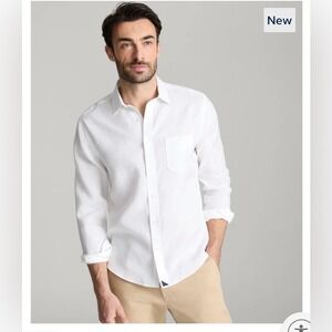 UNTUCKit Classic White 100% Linen Vin Santo button‎ down shirt  Sz XXLC Beach